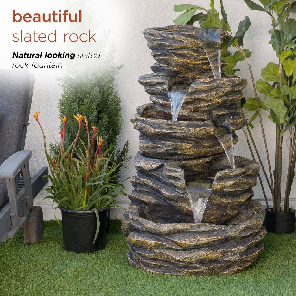 Five-Level Rock Waterfall Fountain K414321