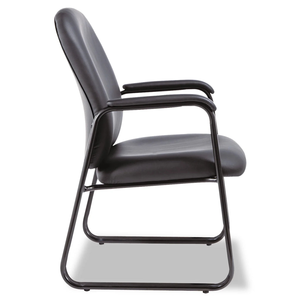 Black Leather Guest Chair F278