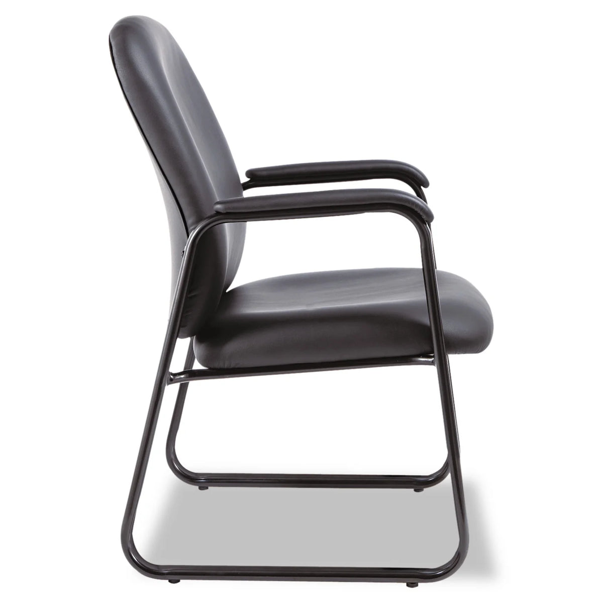 Black Leather Guest Chair F278