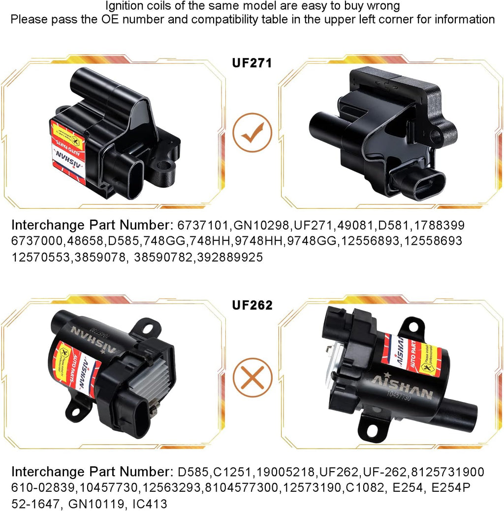 Set of 8 Ignition Coil Pack W85998