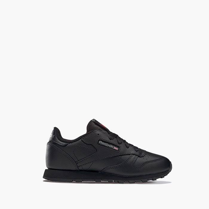 Black Children Leather Trainers O625561