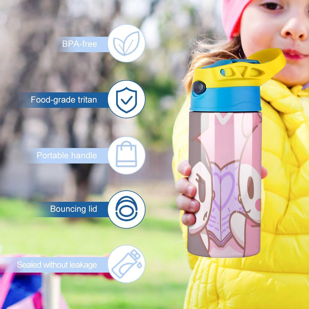 Stainless Steel Vacuum Insulated Straw Water Bottle P225
