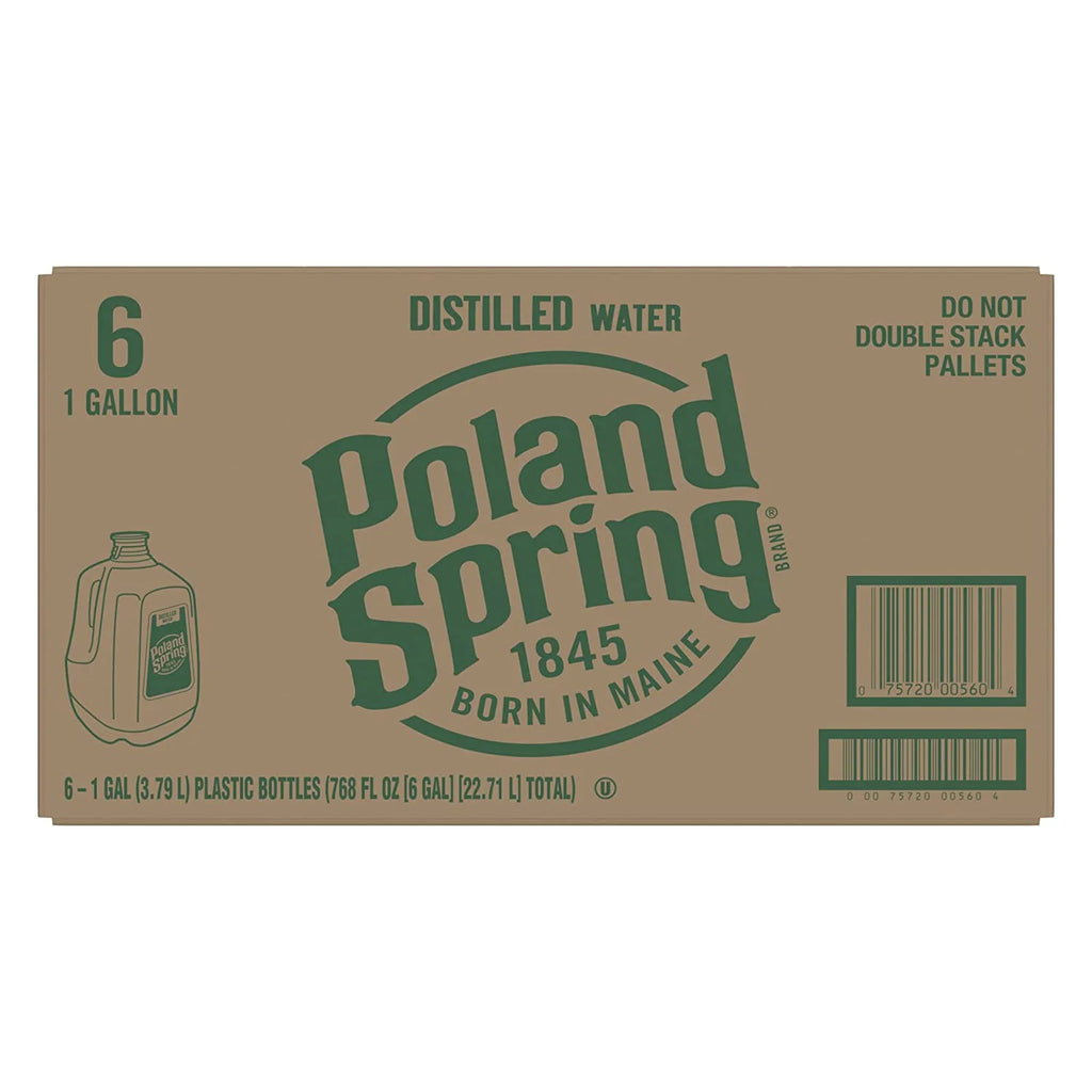 1 Gallon Poland Spring Distilled Water, 6 per case I735