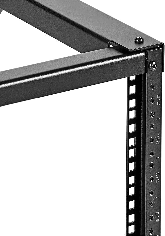 15U Wall-Mount Open Frame Network Equipment Rack, 24.81 Inch Depth, Steel, Black M326