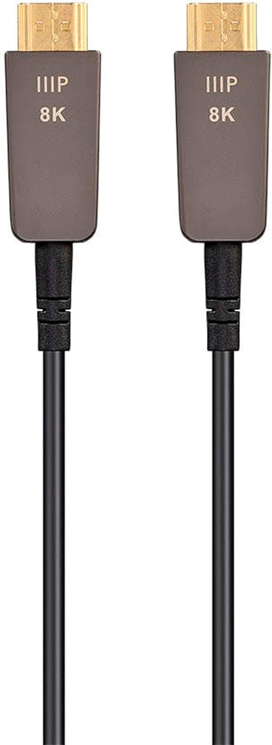 Ultra High Speed HDMI Cable 50 Feet Black Fiber Optic I9789