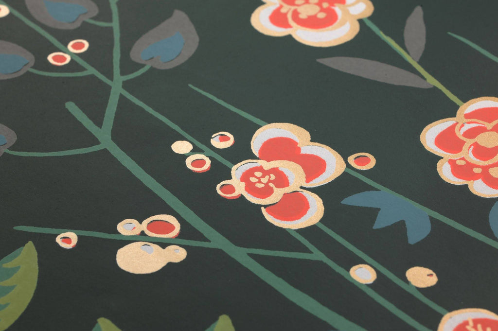 Dark Green Aspen Wallpaper Y712