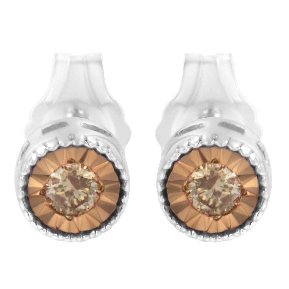 Champagne Diamond Stud Earrings A704710