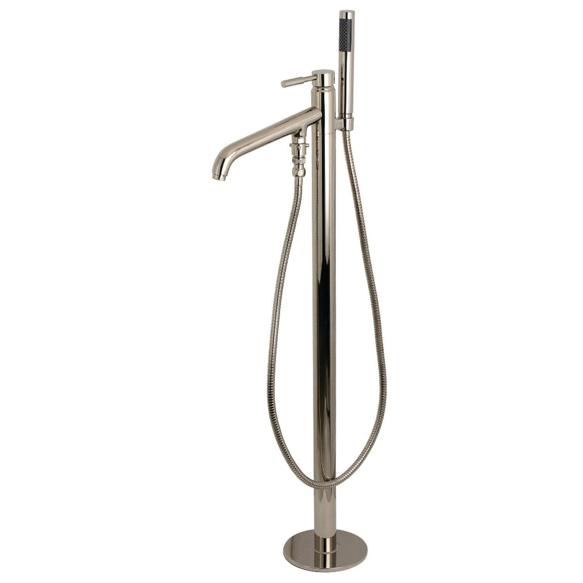 Polished Chrome Freestanding Tub Faucet with Hand Shower N6071
