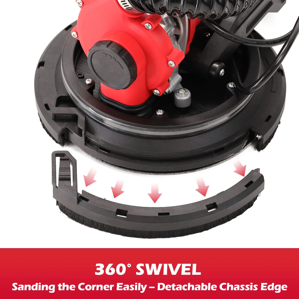 Electric Drywall Sander 120V with LED Strip Light and Dust Bag E142667