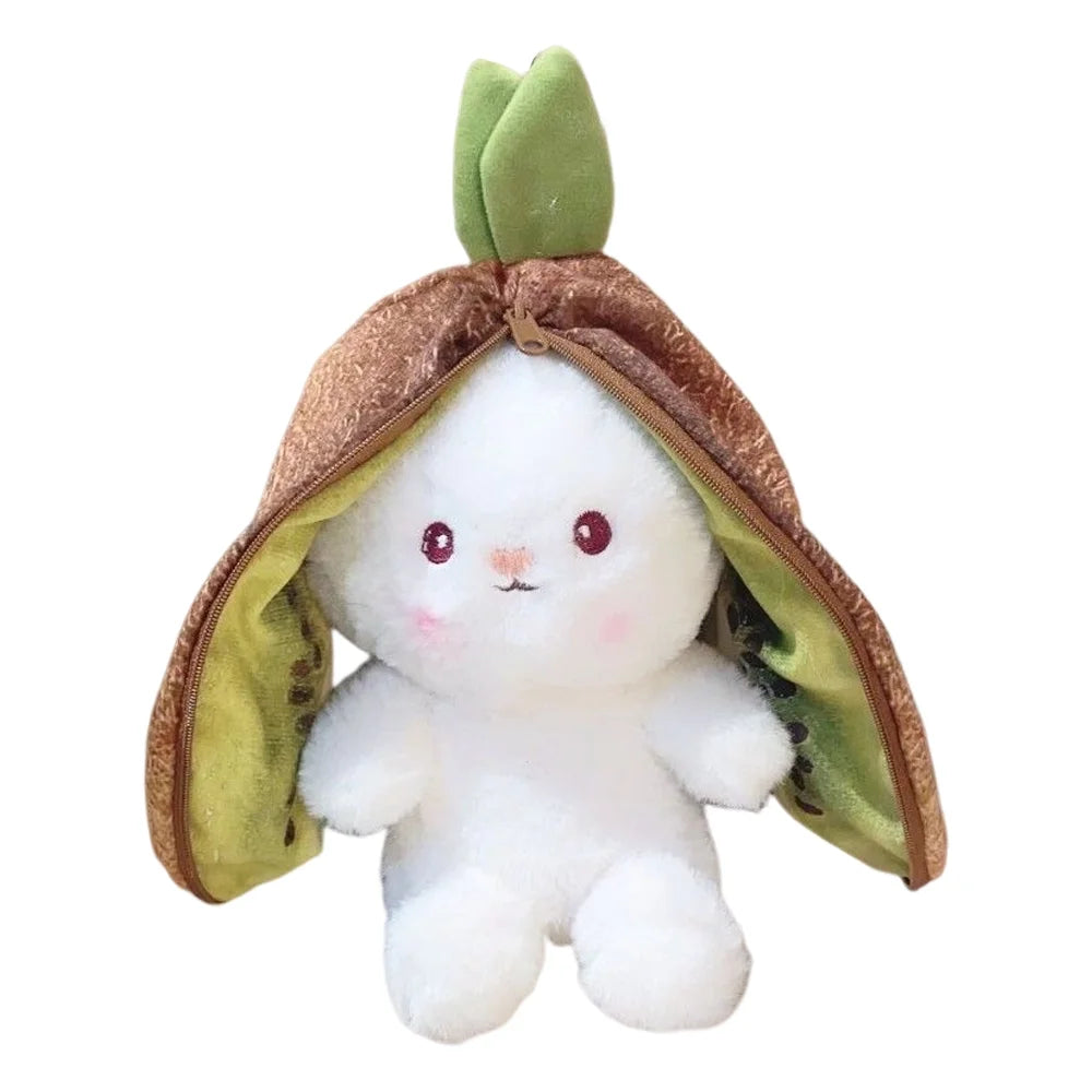 Brown Kiwi Reversible Bunny Plush Stuffed Animal A299360