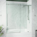Sliding Frameless Tub Door with Clear Glass I45768