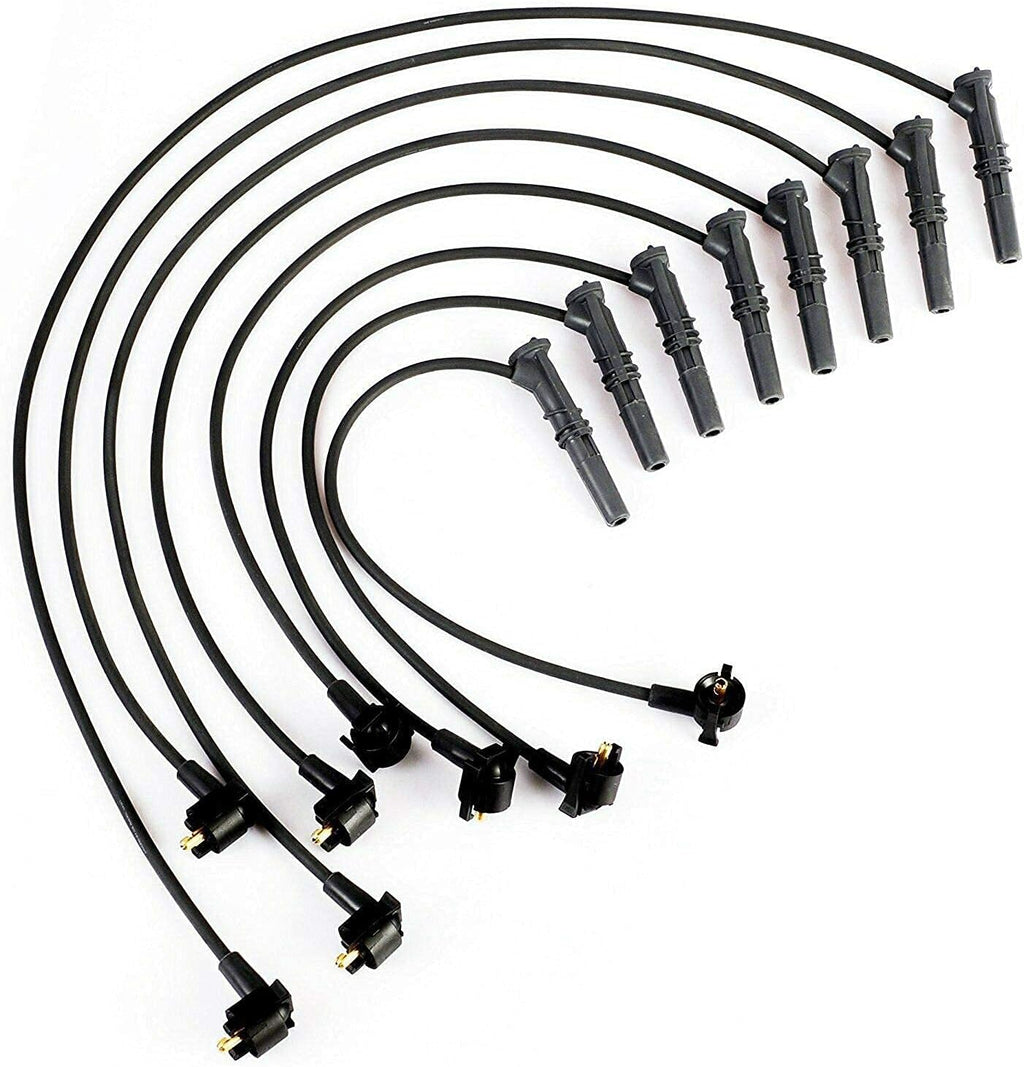 2 pcs Ignition Coil Pack Tune Up Kit with 8 Platinum Spark Plug & Wire Set H51854