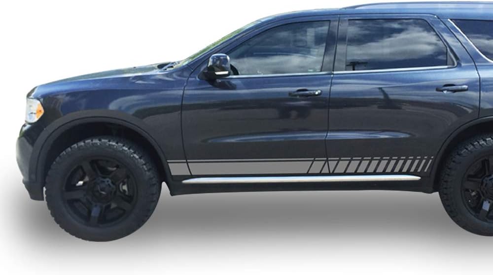 Black Sport Stripe Decal Sticker Kit Pack of 2 J269