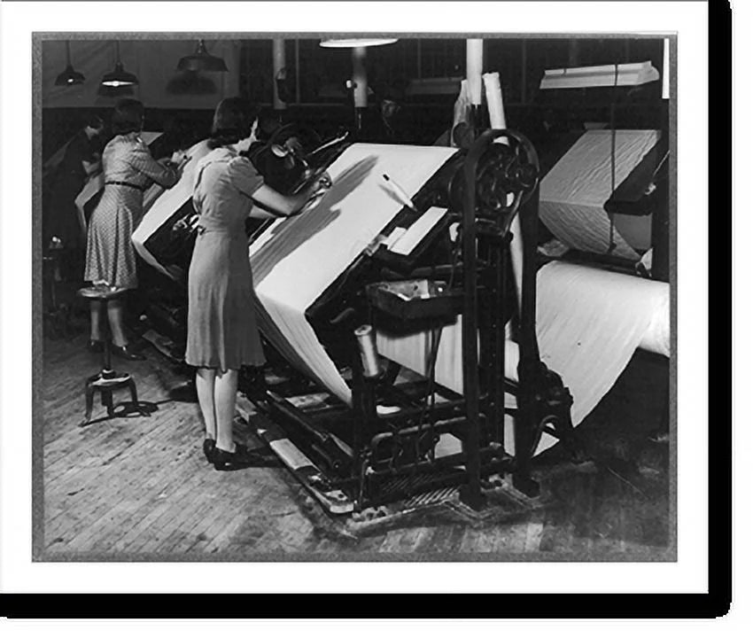Framed Print, Women making shelter cloth for Army tents, 17-7/8" x 21-7/8" J206430