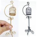 Miniature Metal Bird Cage Dollhouse Decoration J2253