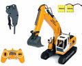 17 Channel RC Excavator Tractor Toy Construction Vehicles with Metal Shovel and Breaker D862671
