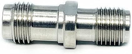 2.4 mm Female to 2.92 mm Female Microwave Adapter, DC to 40 GHz, 50 Ohm, Stainless Steel Body, Pack of 2 X554