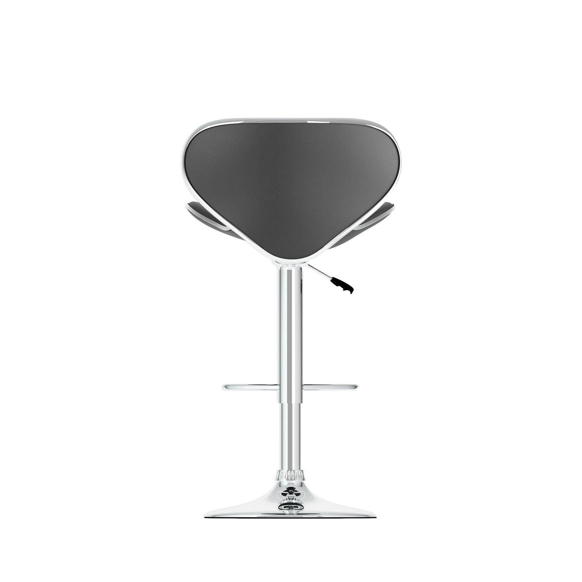 Black Curved Adjustable Bar Stool Set of 2 B7630