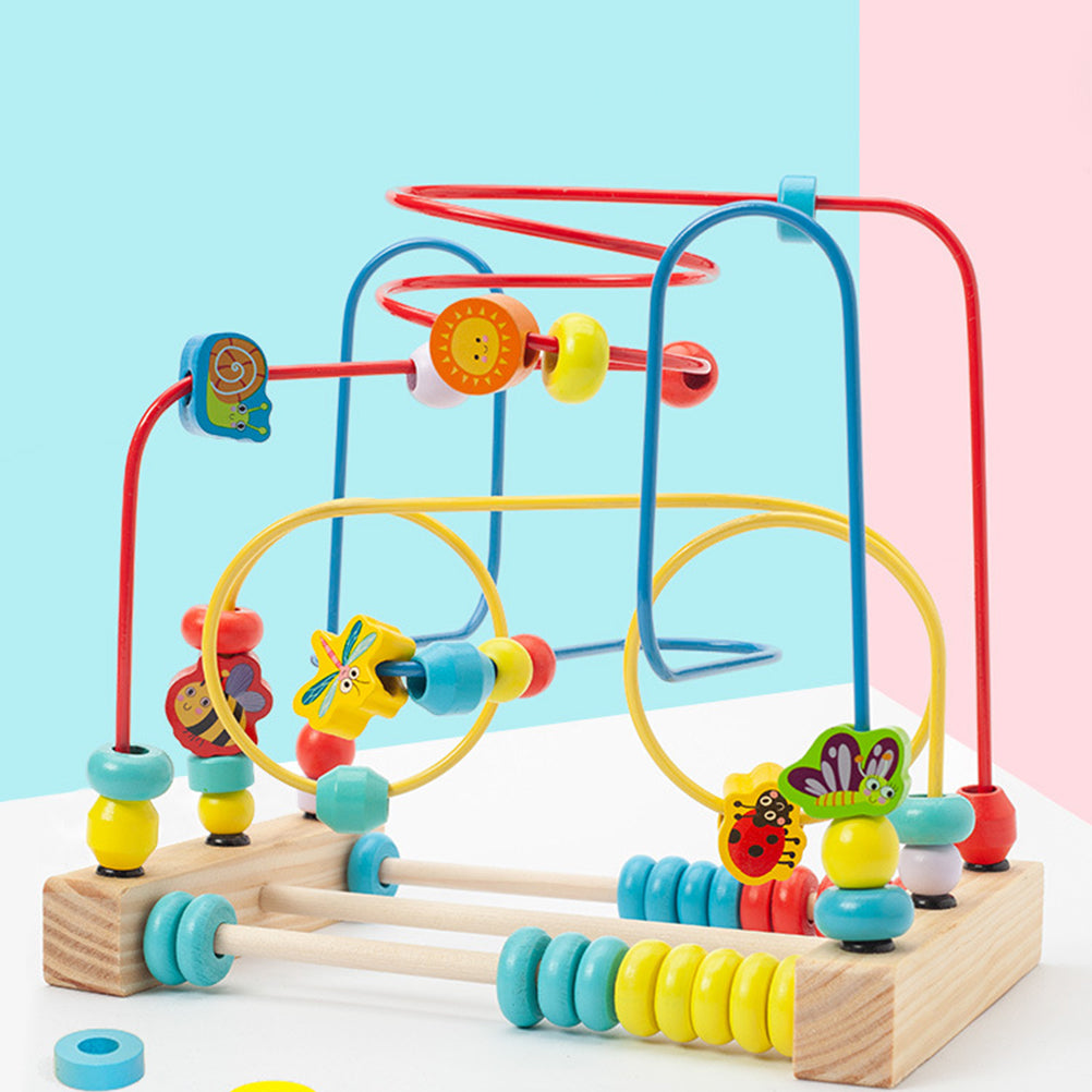 Solid Wood Bead Maze Toys E47227