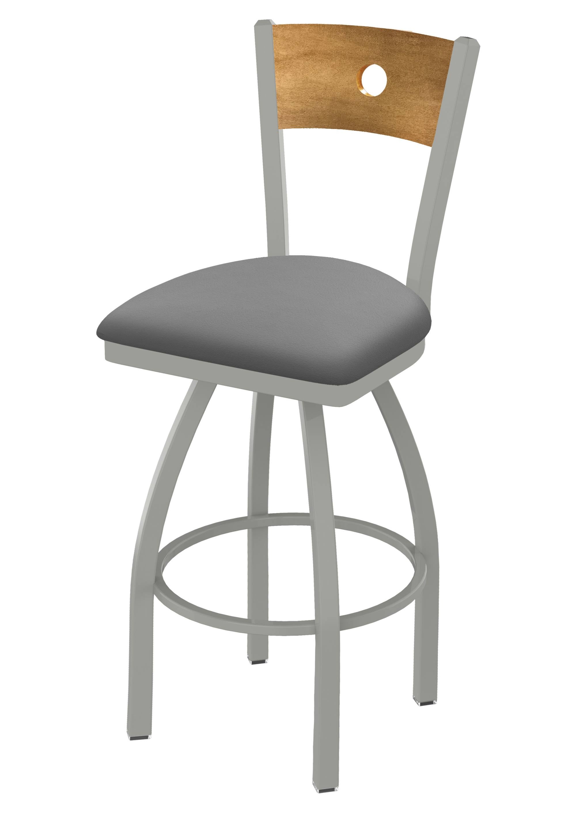 Swivel Counter Stool with Anodized Nickel Finish O990