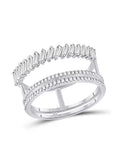 14kt White Gold Diamond Ring 5/8 Cttw W725260