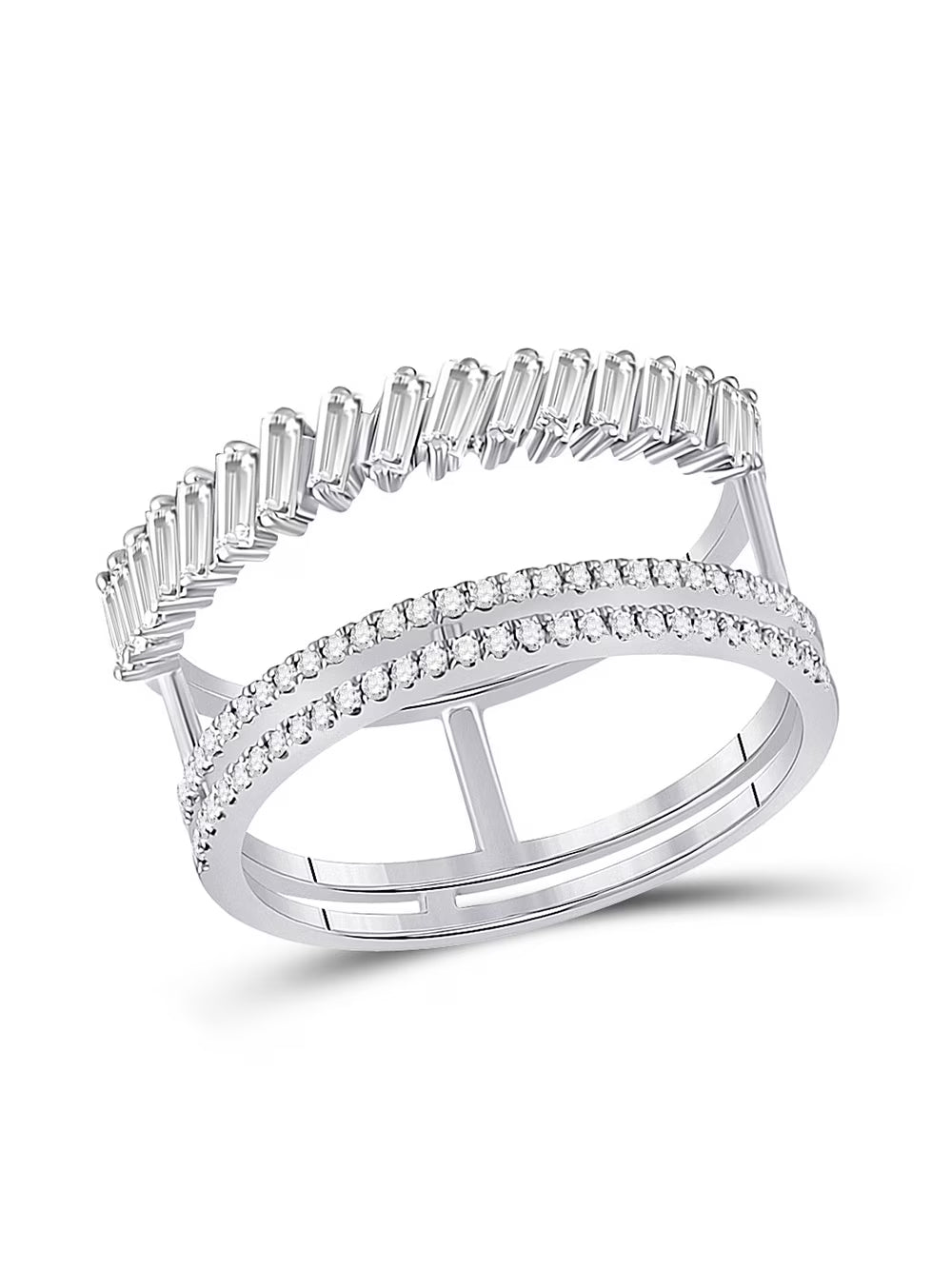 14kt White Gold Diamond Ring 5/8 Cttw W725260