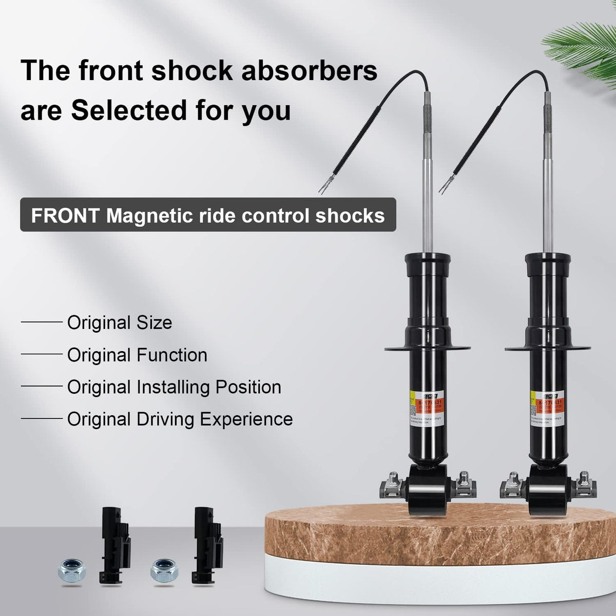 1Pair Front Shocks Absorbers w/Magnetic B76463