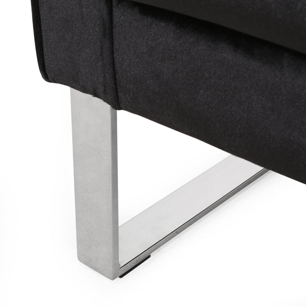 Gray Velvet Club Chair V666243