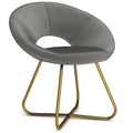 Gray Velvet Accent Chair V1279