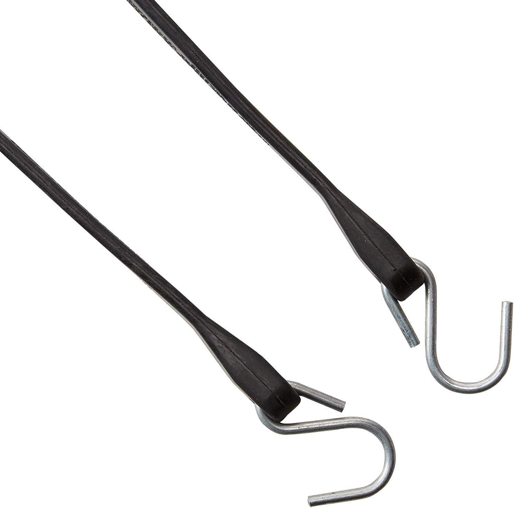 50 Pack 31 Inch Rubber Tarp Straps with Crimped Metal S Hooks Y55748