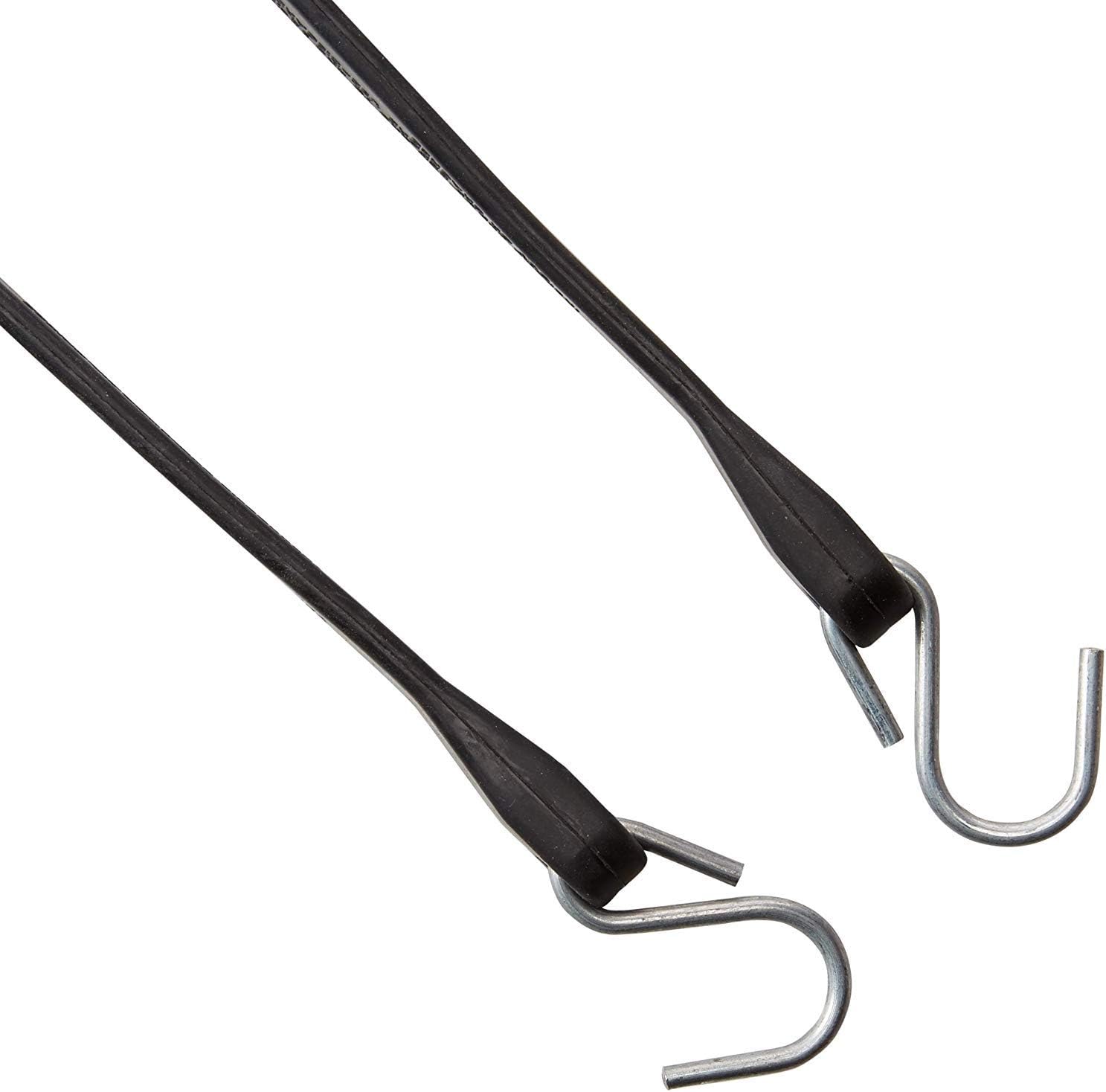 50 Pack 31 Inch Rubber Tarp Straps with Crimped Metal S Hooks Y55748