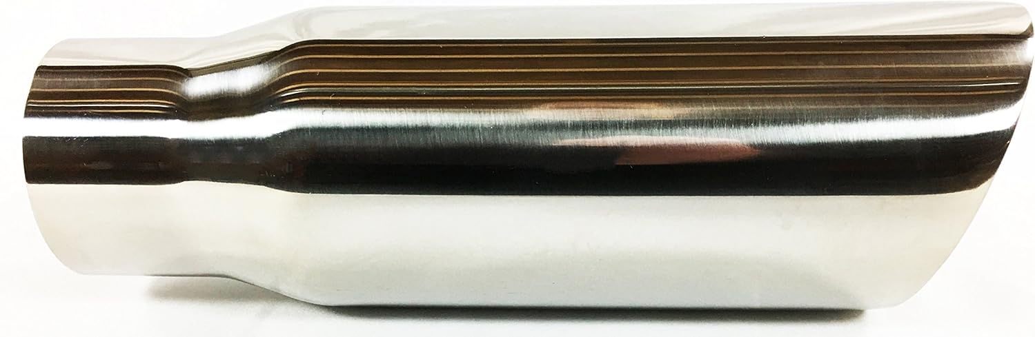 Polished Stainless Steel Double Wall Exhaust Tip Pack of 2 S844916
