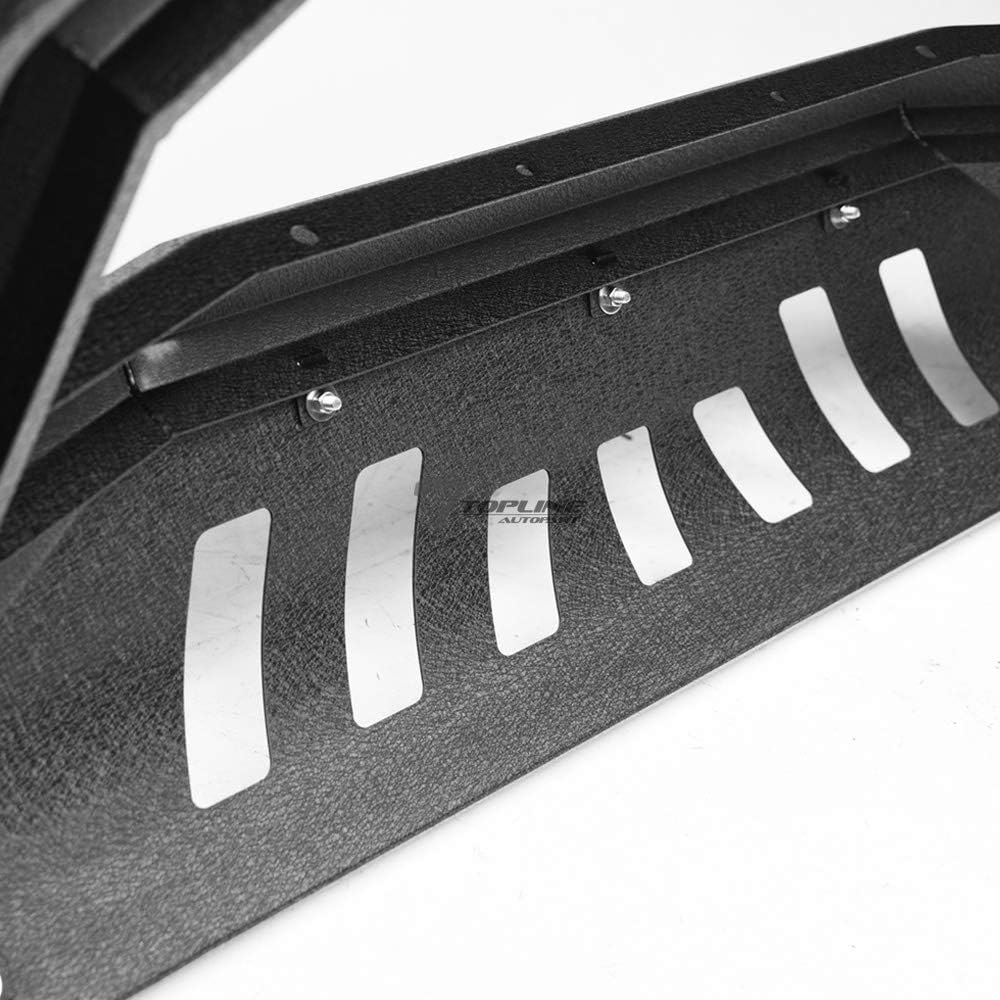 Textured Black Bull Bar Guard with Skid Plate L953535
