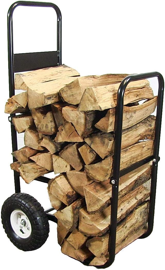 Firewood Log Cart Carrier with Heavy Duty Waterproof Cover B380190