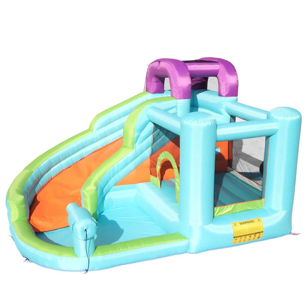 Inflatable Bounce House with Slide Pool Area Climbing Wall PVC B1847