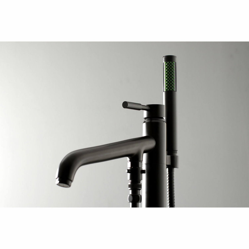 Polished Chrome Freestanding Tub Faucet with Hand Shower N6071