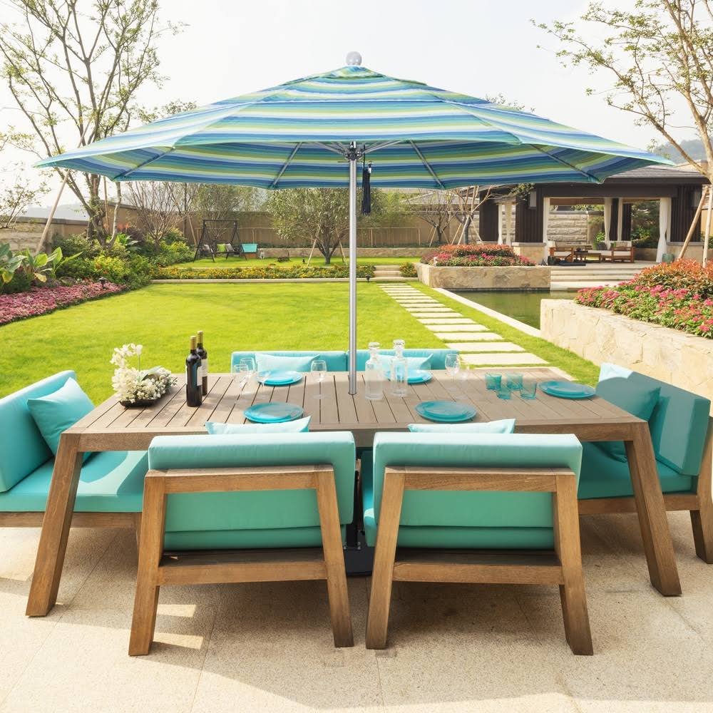 Blue Market Umbrella M70022