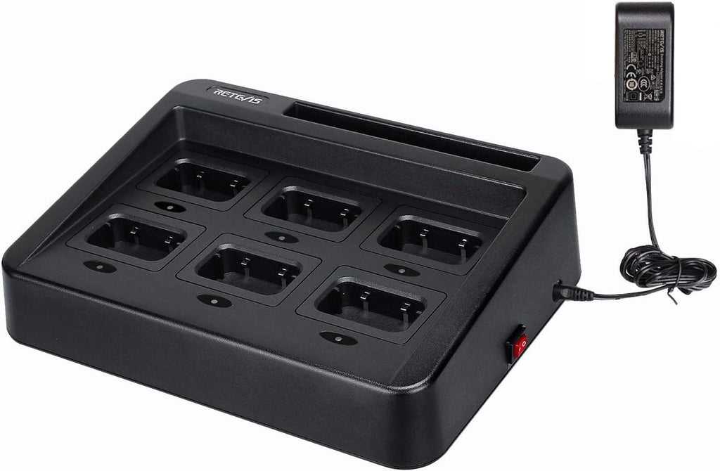 Six-Way Charger for Walkie Talkie (1 Pack) Y484007