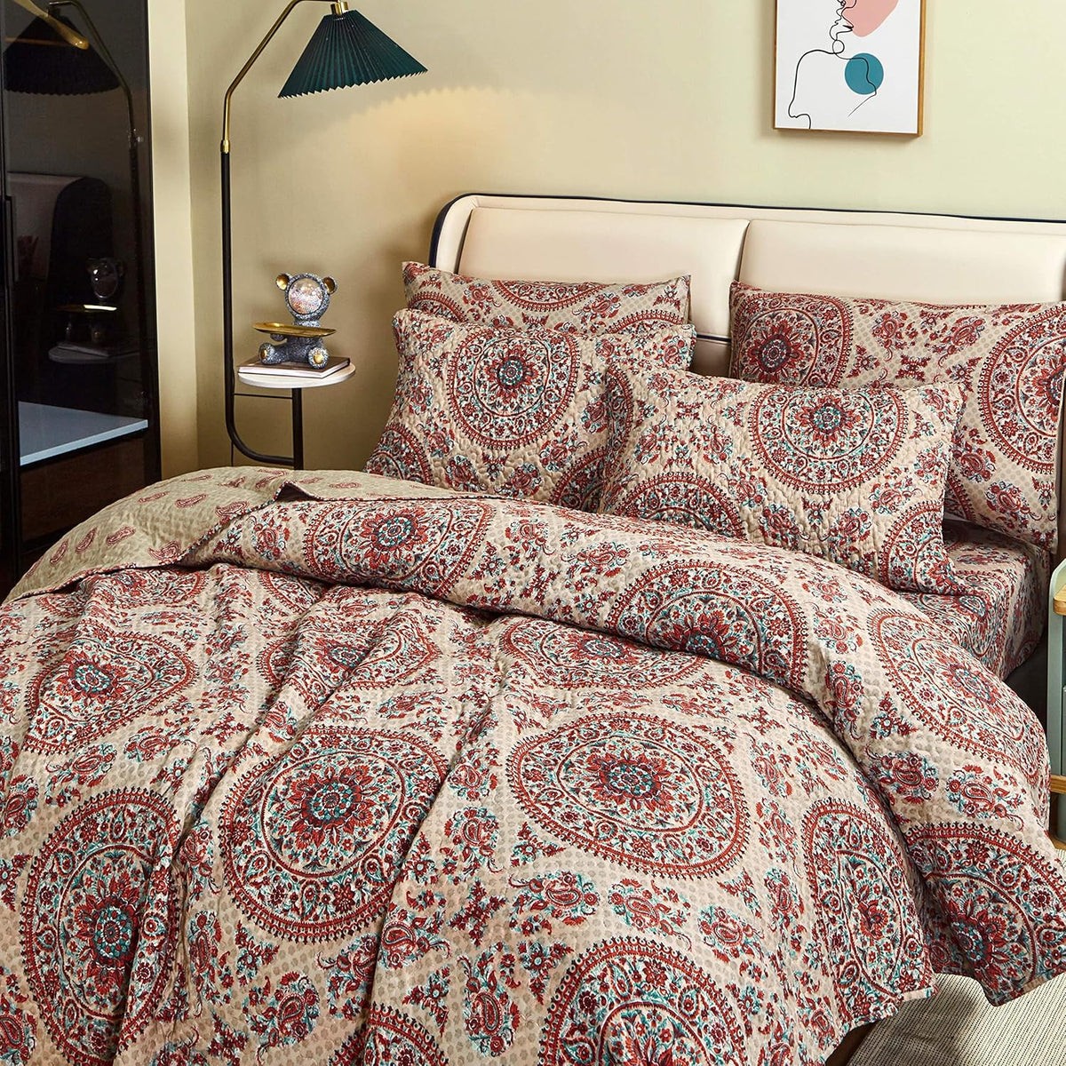 Cal King Medallion Bedspread Coverlet O7275