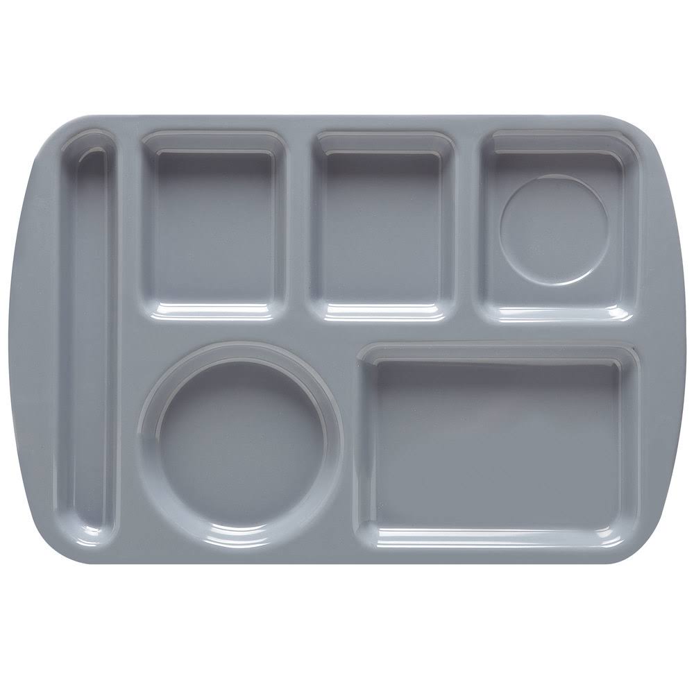 French Blue School Cafeteria Compartment Tray A68792