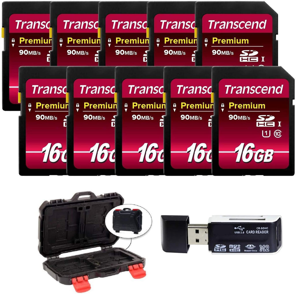 16GB SDHC Class10 UHS-I 400X SD Flash Memory Card 10-Pack L471475