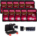 16GB SDHC Class10 UHS-I 400X SD Flash Memory Card 10-Pack L471475