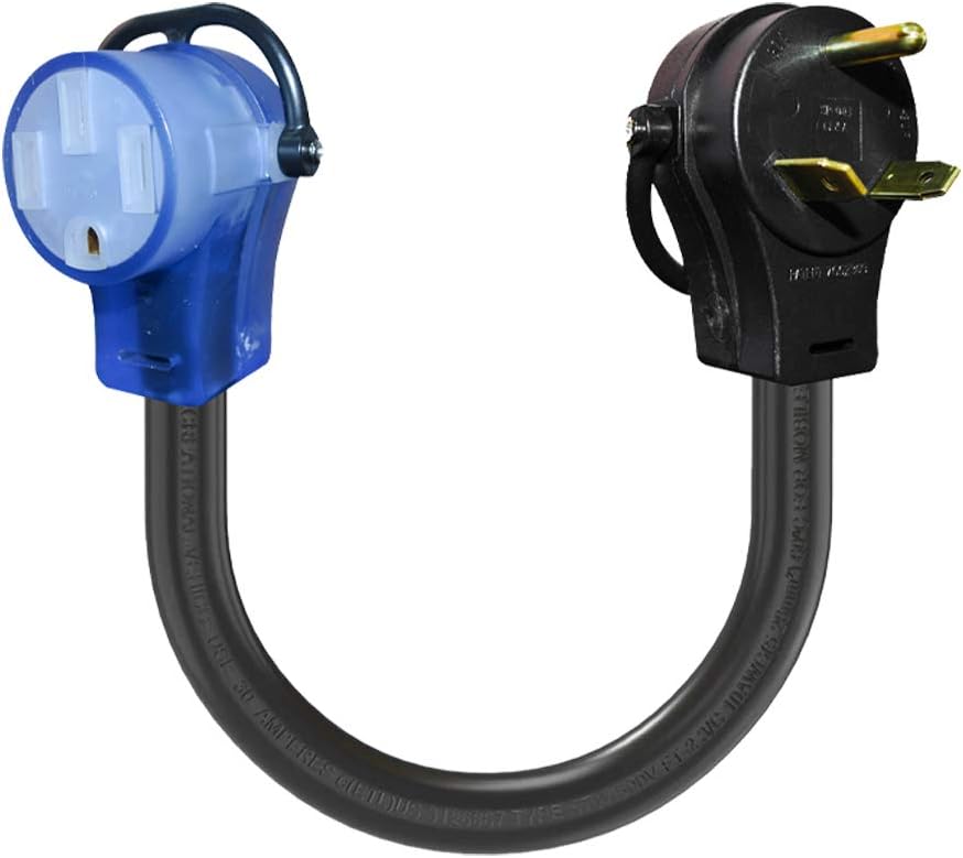 50A to 30A Electrical Adapter Cord with Locking Ring I64753