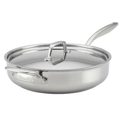 Stainless Steel Saute Pan with Lid H5338