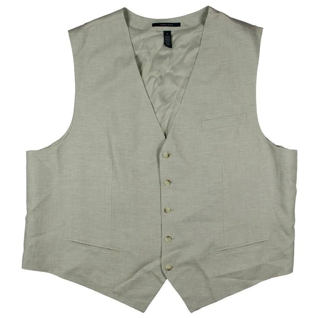 Mens Woven Solid Vest W4827