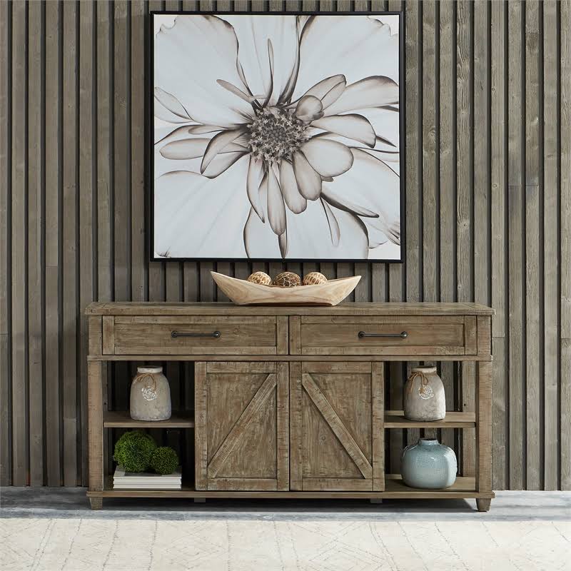Transitional Sofa Table in Tan V798355