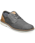 Canvas Plain Toe 8 Men's Gunmetal Shoes D1276