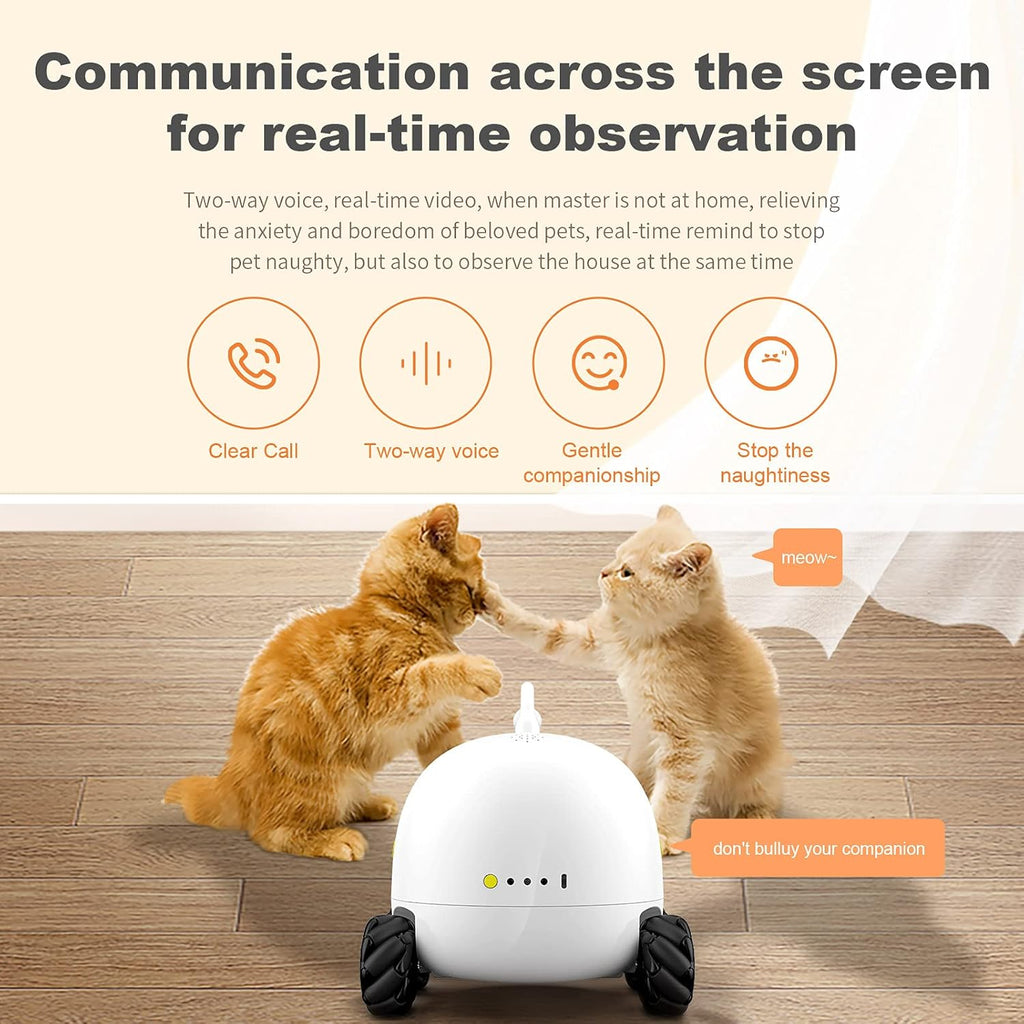 White Smart Pet Camera with Treat Dispenser G262982