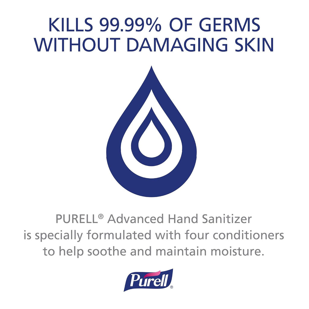 Purell Advanced Hand Sanitizer Gel Refill, 1200 mL, Pack of 4 F88480