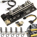 6 Pack PCI-E Riser Adapter Card with USB 3.0 Cable Q933368